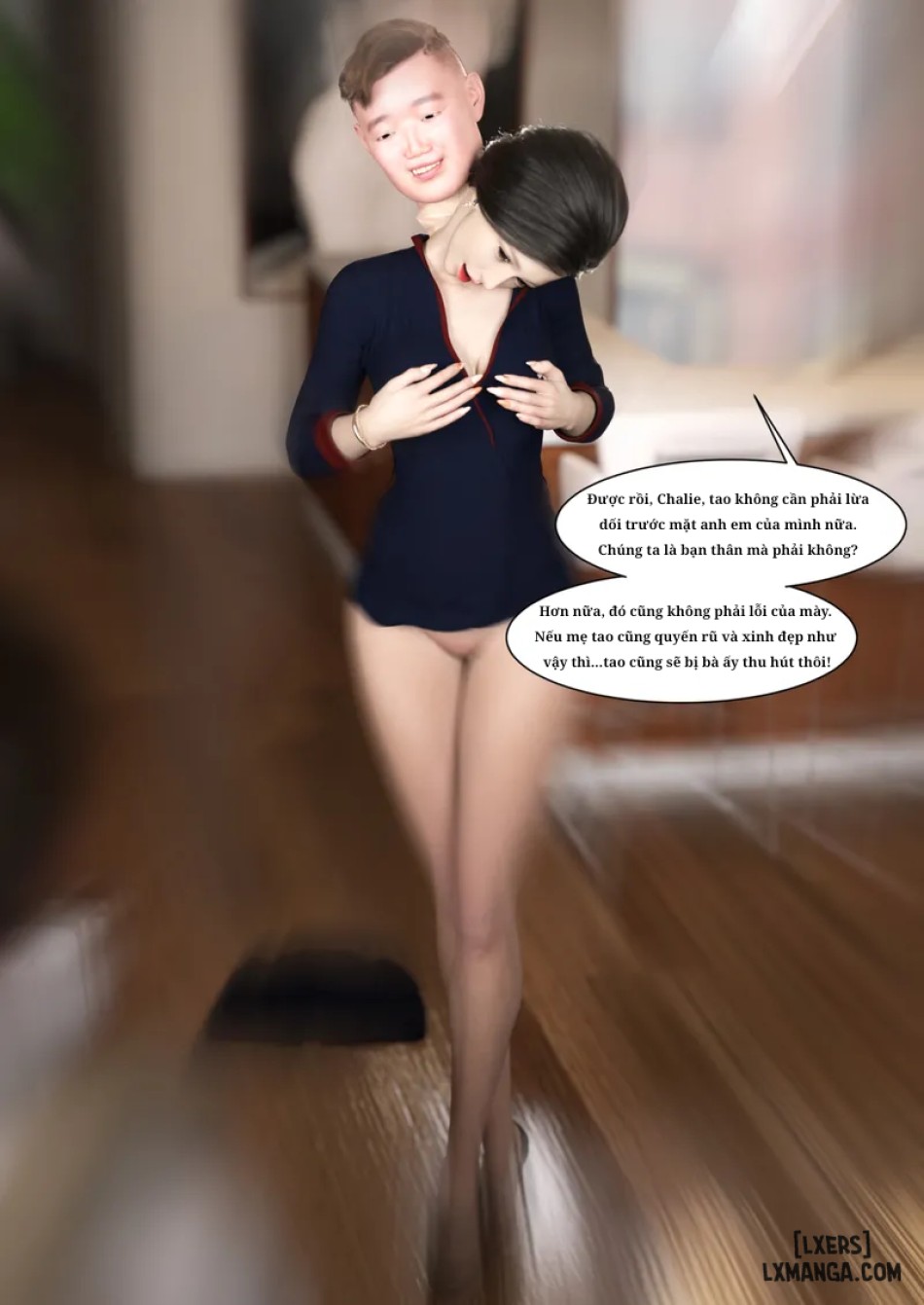 Mẹ tôi bị thằng bạn chơi. 