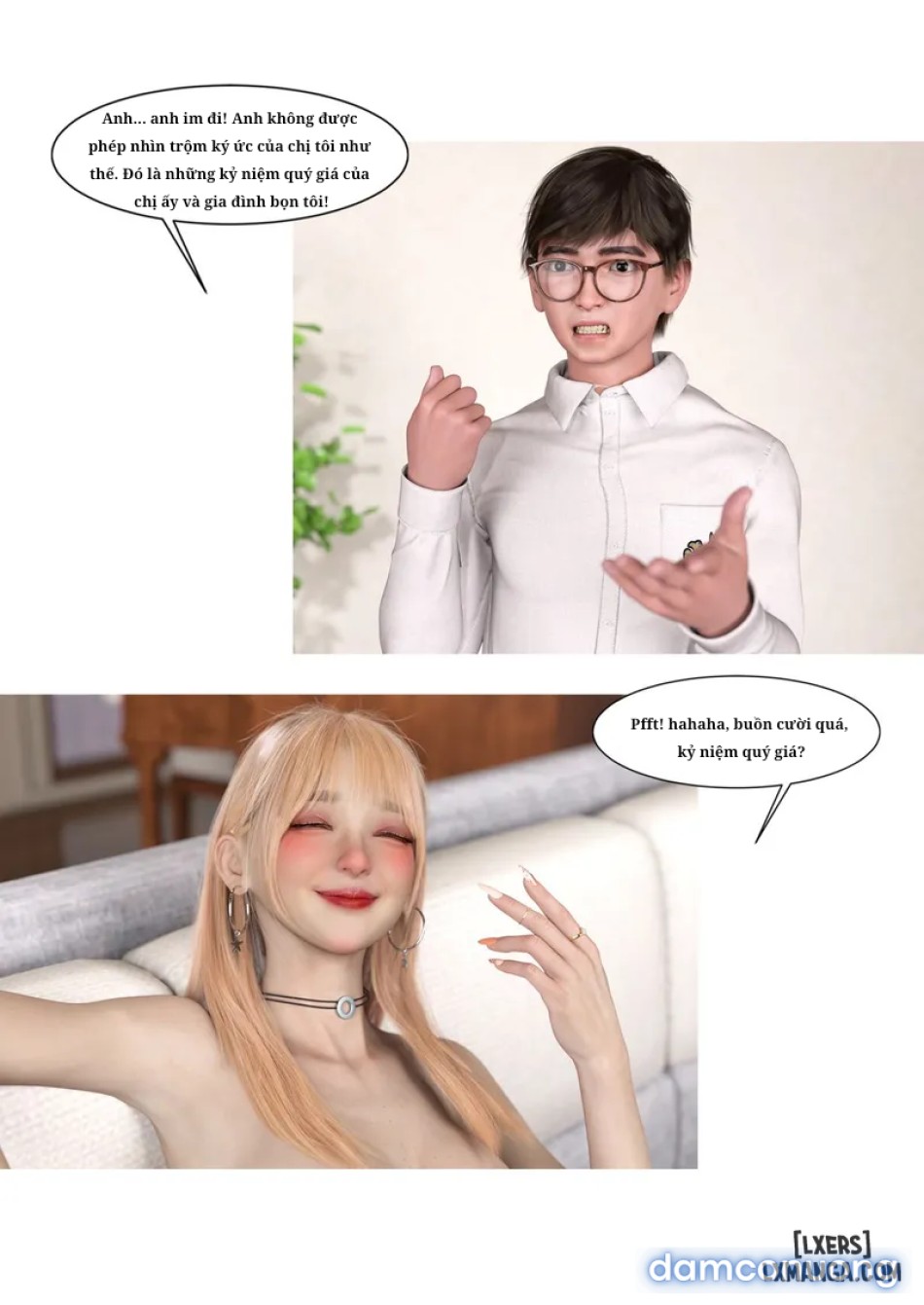 Mẹ tôi bị thằng bạn chơi. 