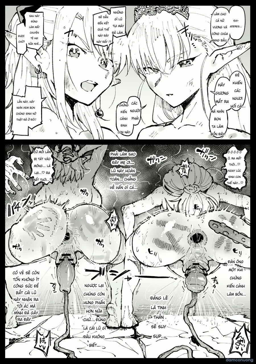 [Ahemaru] Câu chuyện về việc Nữ vương và Công chúa tộc High Elf trừng trị tội phạm tình dục. 