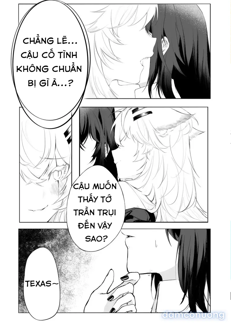 Bạn gái mặc áo khoác của tôi thật dễ thương!! 