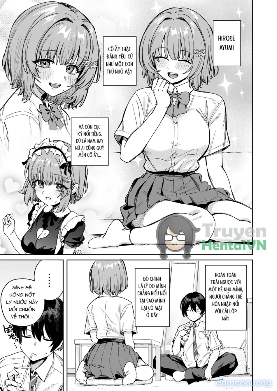 Hirose-san, the class’s secret crush, is making a bold move! 