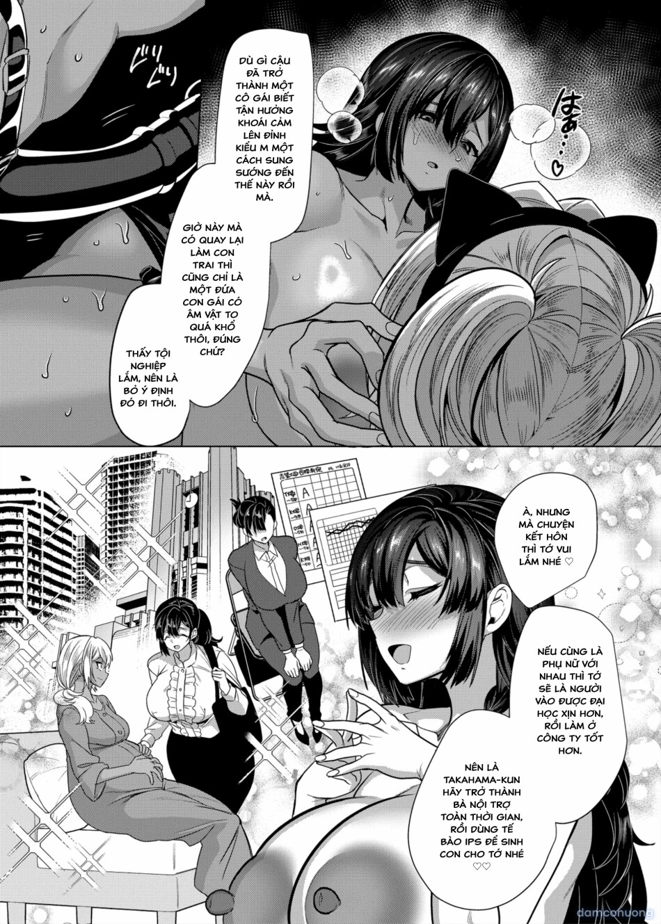 Takahama-Kun ♀(hóa nữ) Hoàn Toàn Nghe Lời Cô Bạn Gái Máu M 