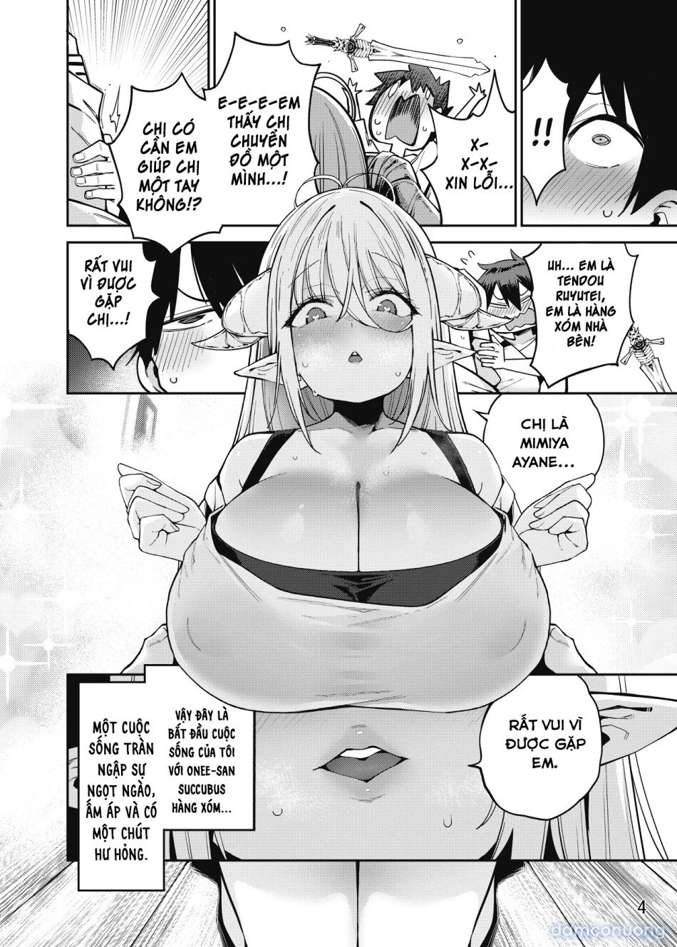 Ngày tháng ngọt ngào bên chị gái Succubus hàng xóm quyến rũ 