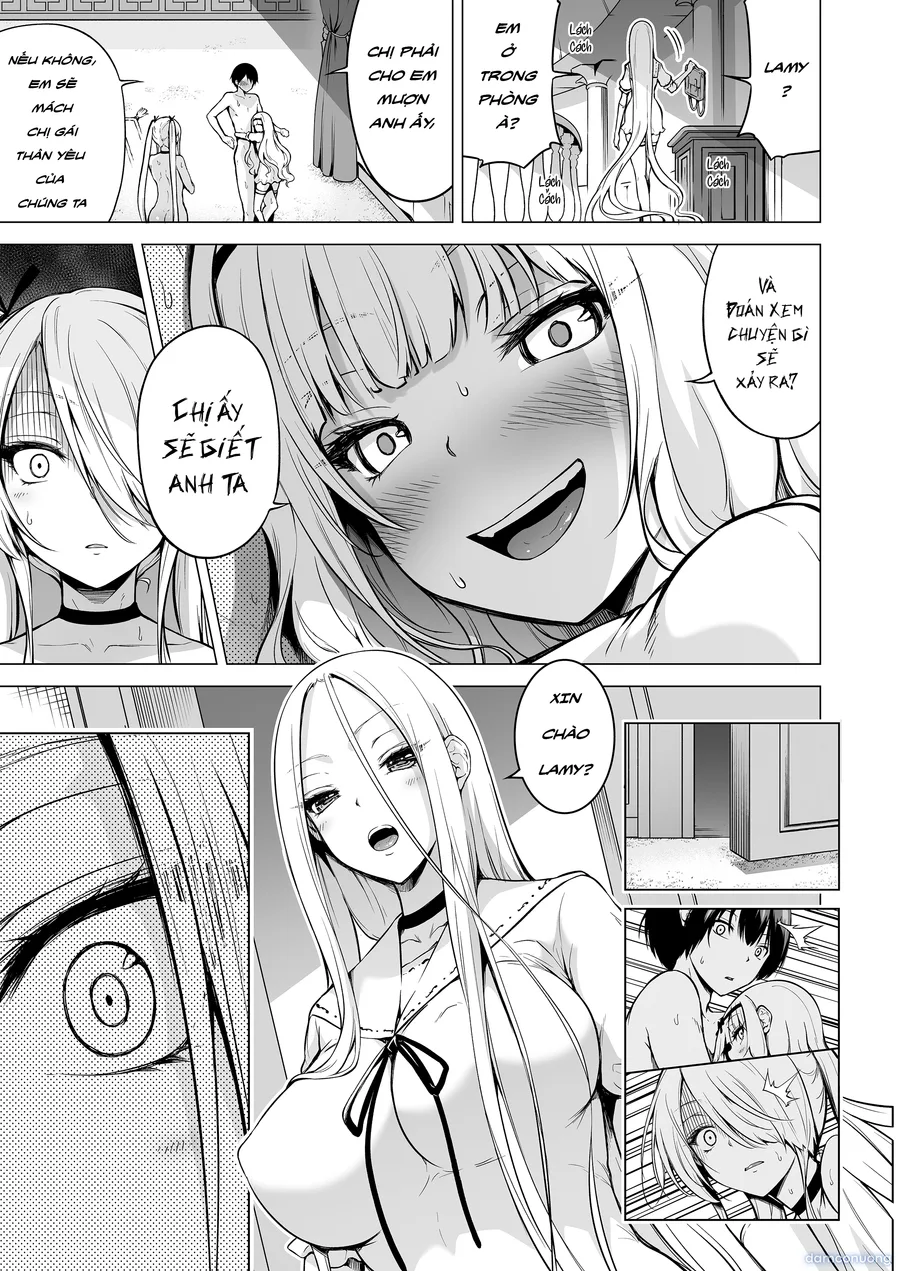 Hands On Draining with Three Succubus Sisters 