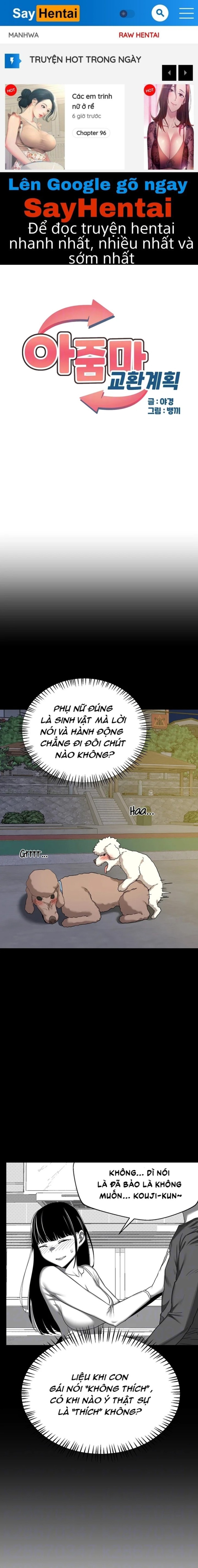 Kế hoạch trao đổi mẹ (sex only) 