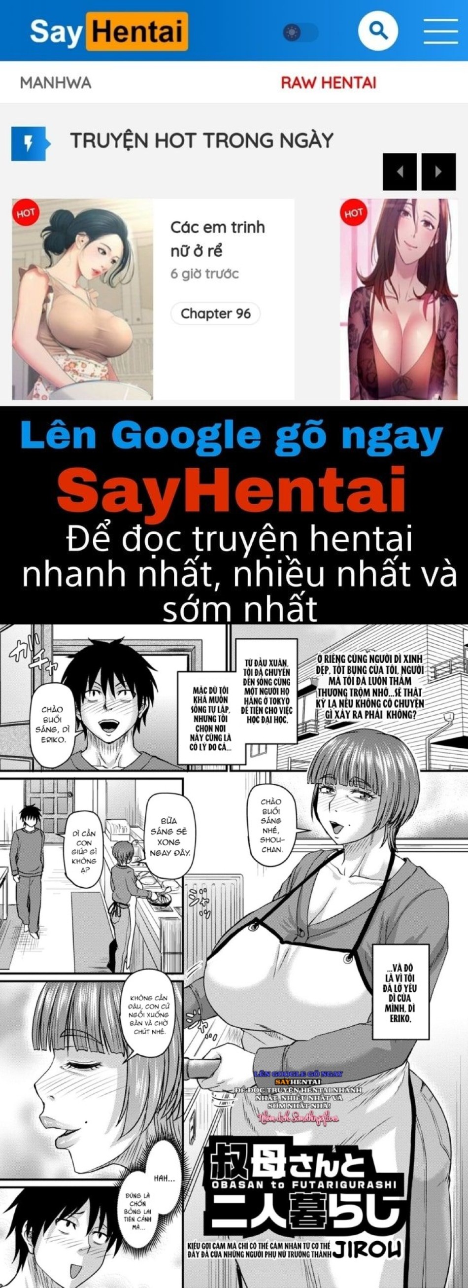 Sống cùng với dì 