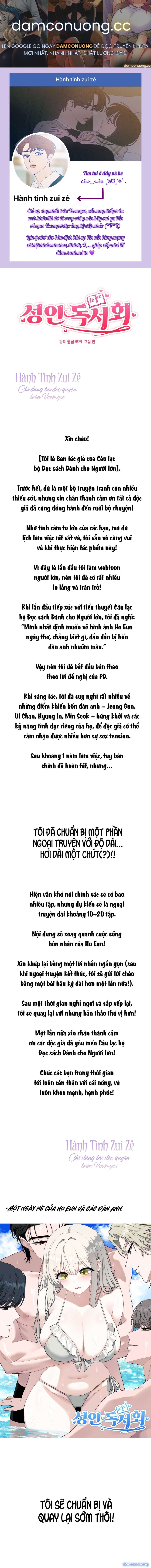〖18+〗- Câu Lạc Bộ Đọc Sách Người Lớn 