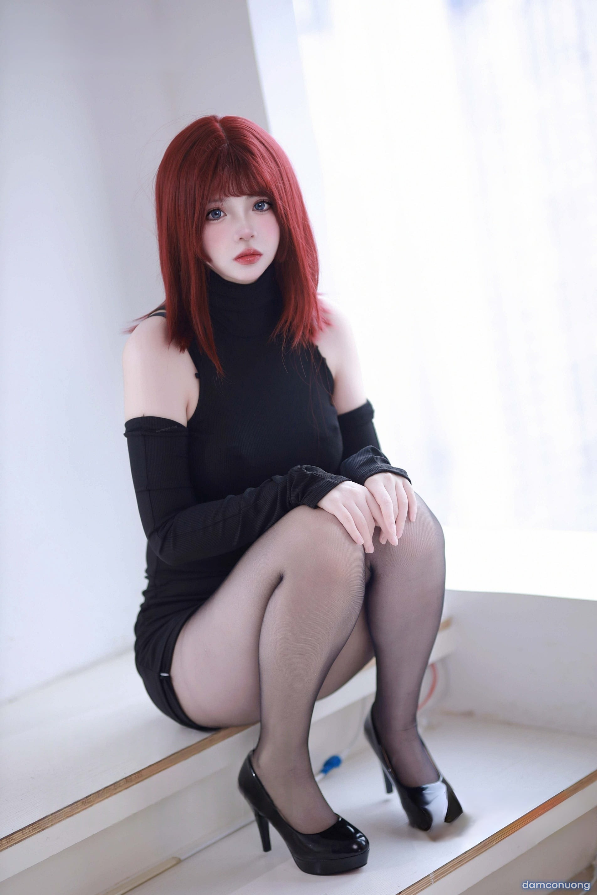 疯猫ss – 少女衣橱 红发毛衣 