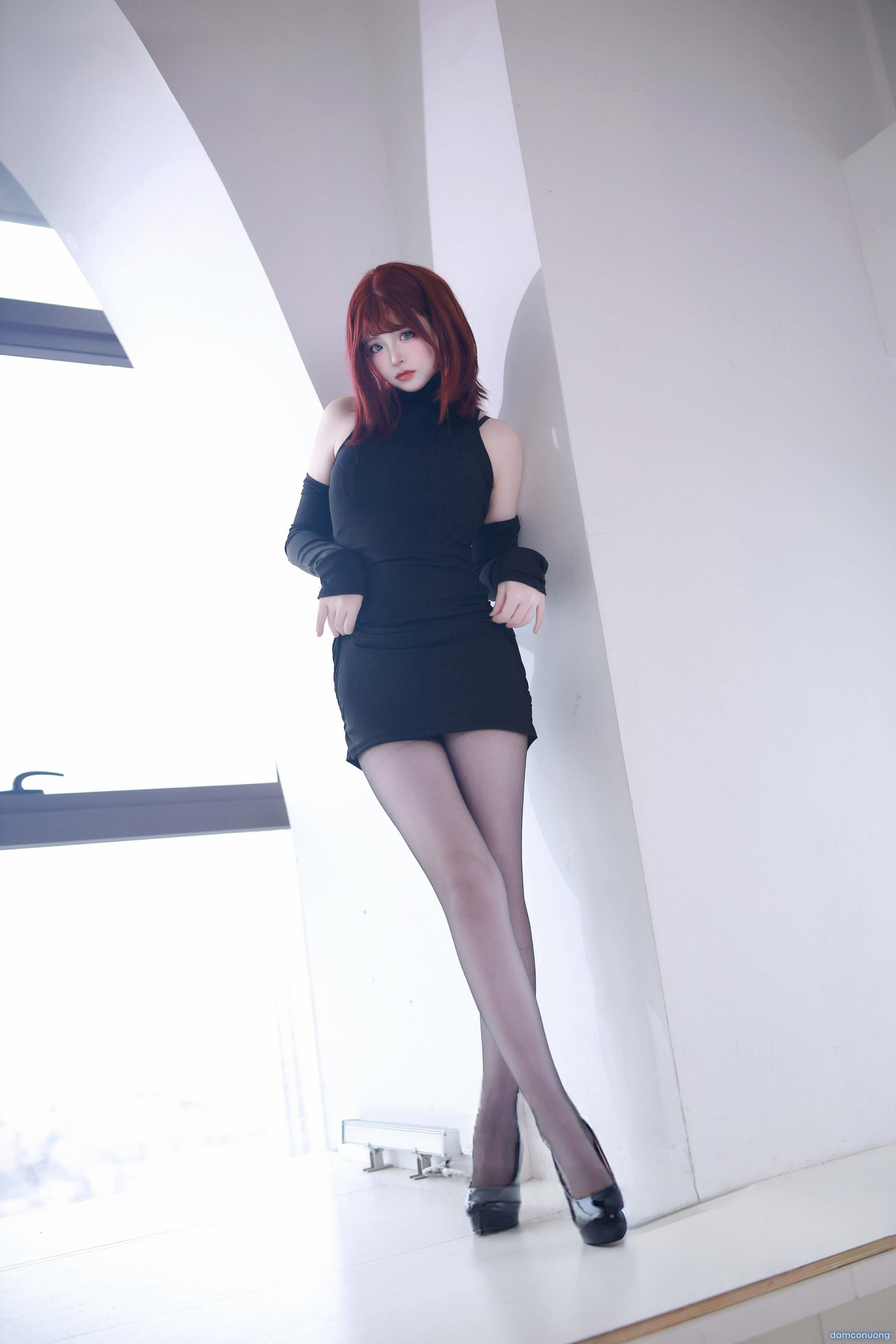 疯猫ss – 少女衣橱 红发毛衣 
