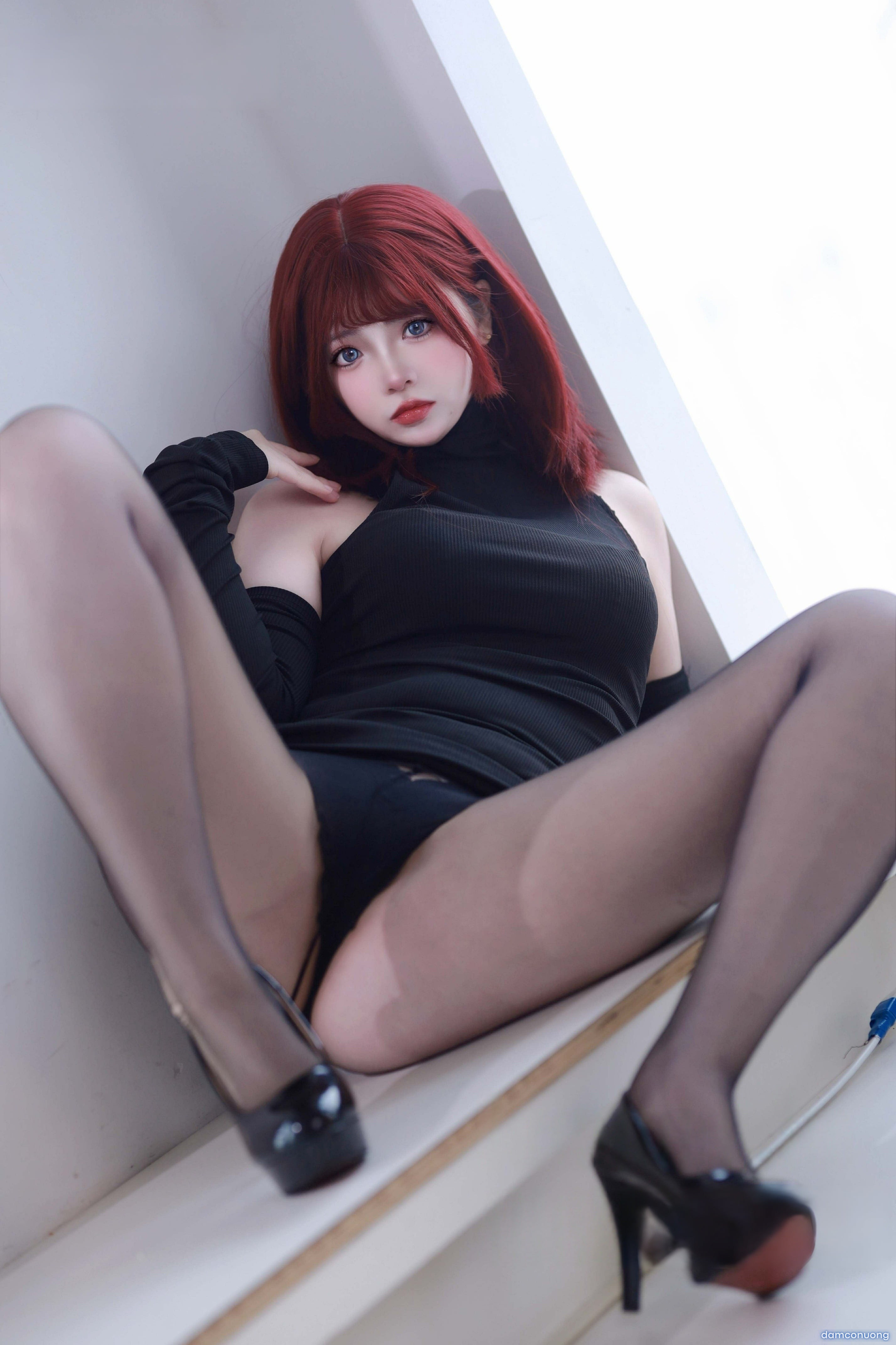 疯猫ss – 少女衣橱 红发毛衣 