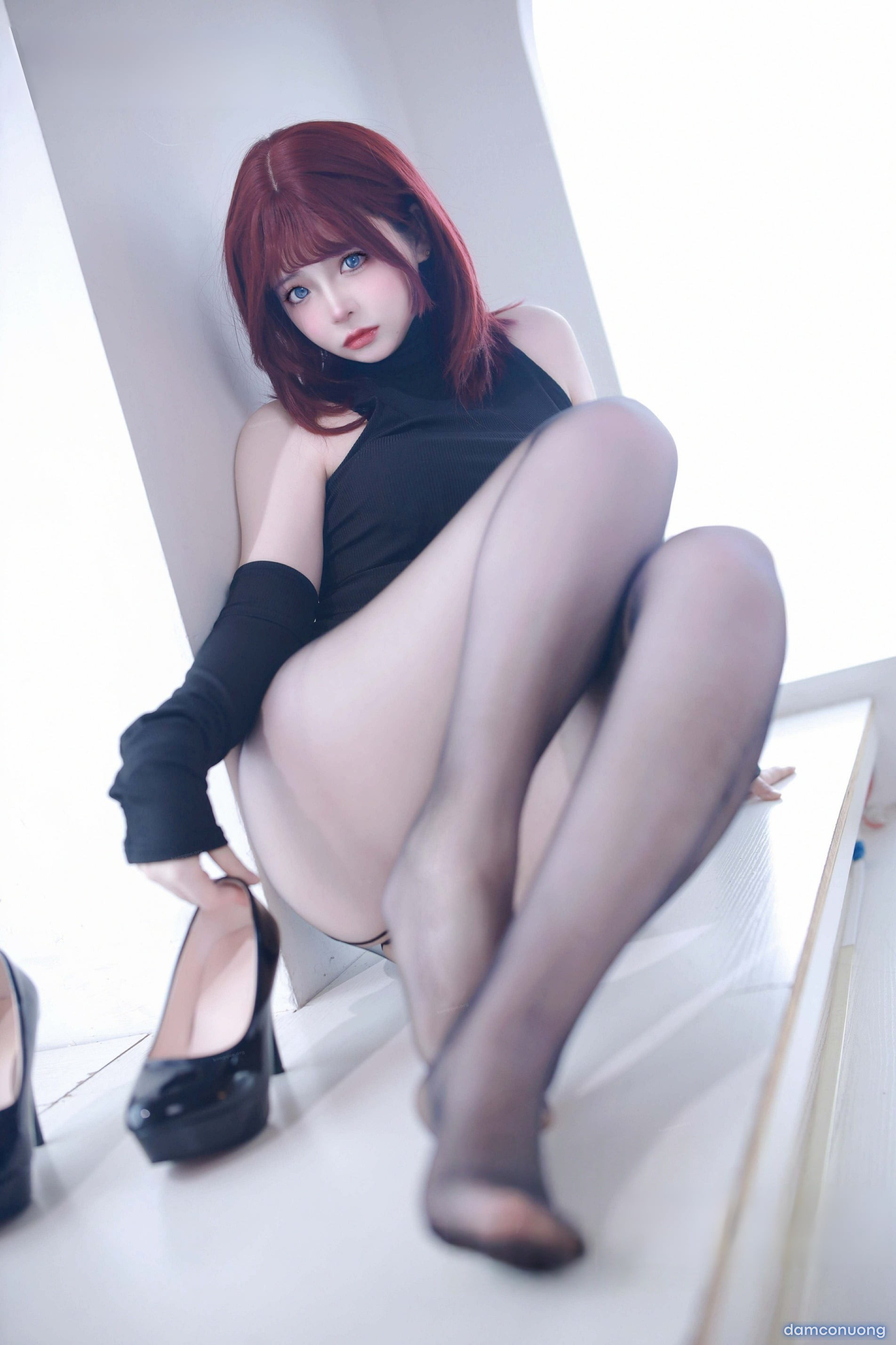 疯猫ss – 少女衣橱 红发毛衣 