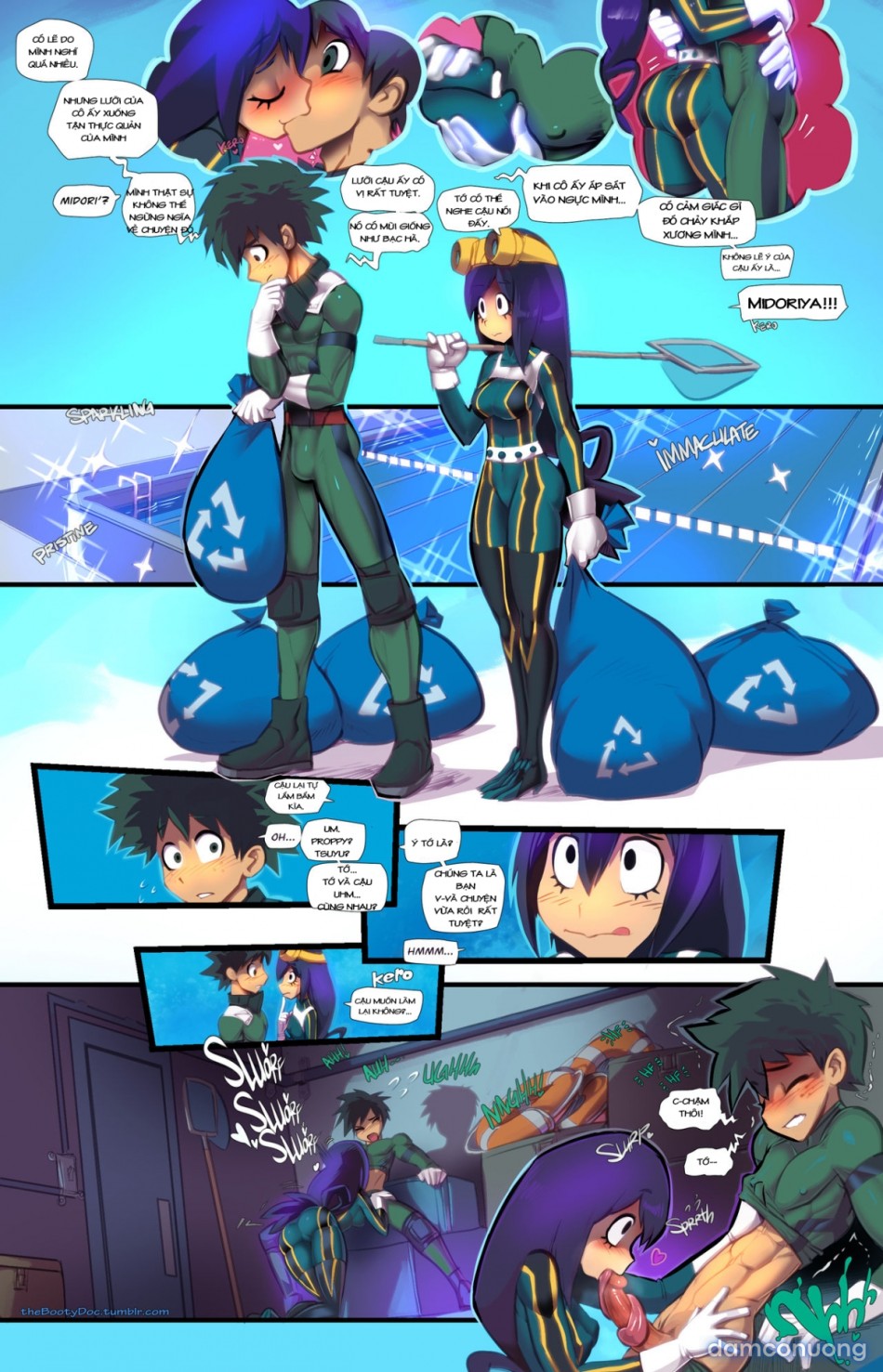 Deku and Froppy SMASH (Boku no Hero Academia) 