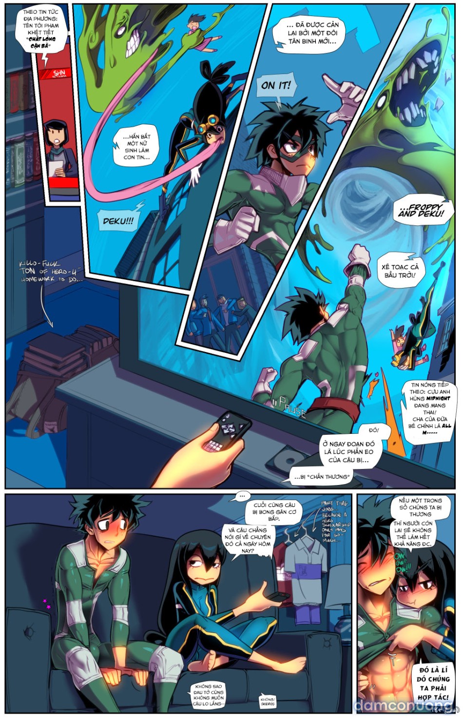 Deku and Froppy SMASH (Boku no Hero Academia) 