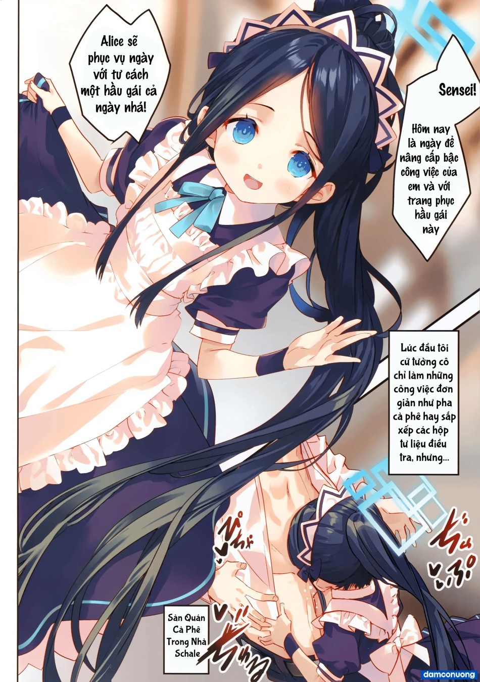 Sensei tính hốt luôn cả em hầu gái Alice sao? 