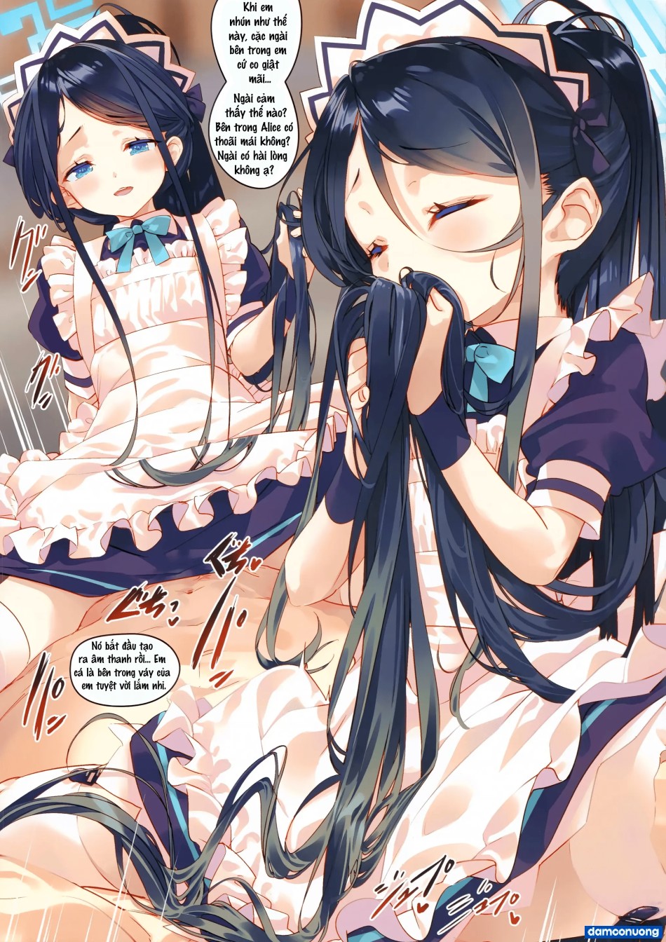 Sensei tính hốt luôn cả em hầu gái Alice sao? 