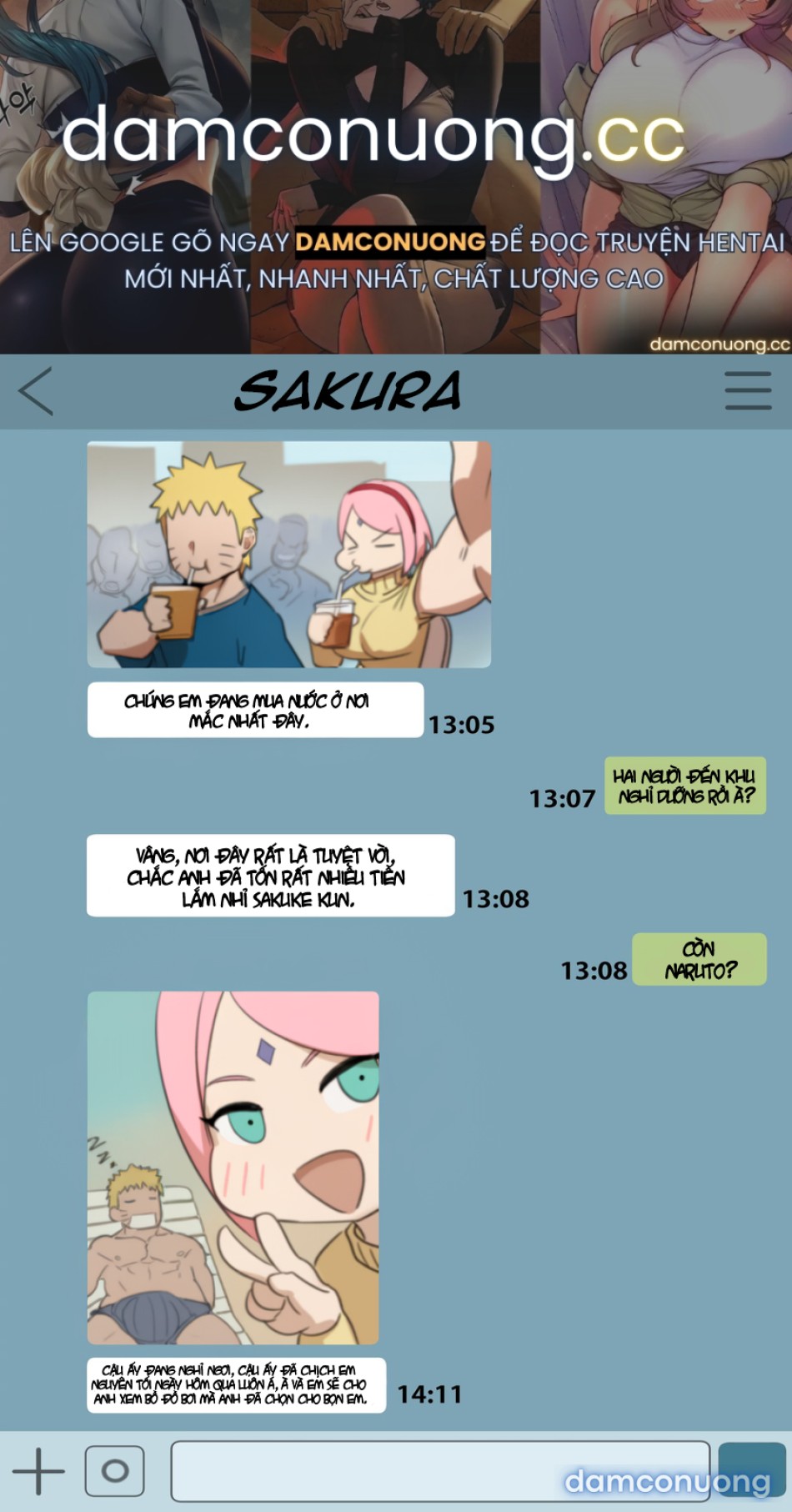 Naruto and Sakura on vacation ( NTR) 