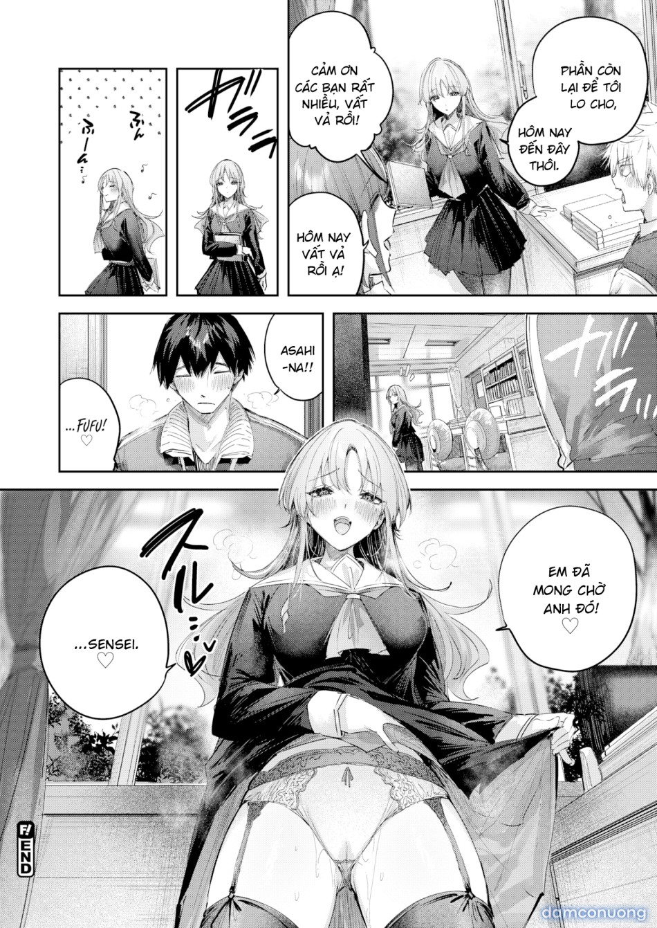 Asahina-san yêu cầu sự chú ý của thầy 