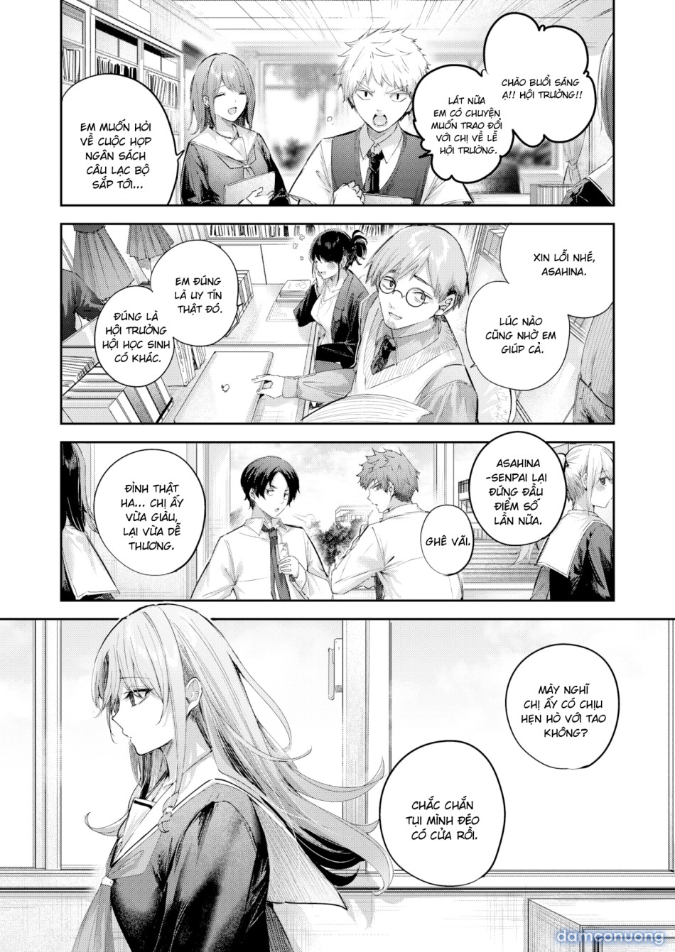 Asahina-san yêu cầu sự chú ý của thầy 