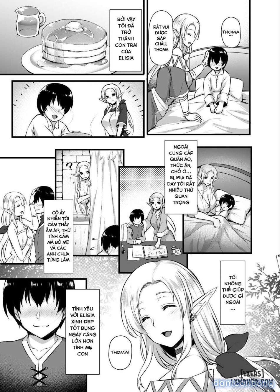 Elf no Okaa-san ~Giri no Musuko no Me no Mae de Orc ni Okasaretee 