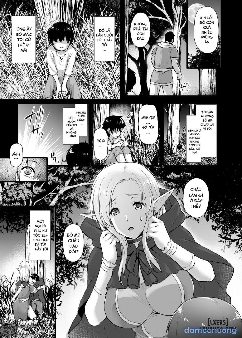 Elf no Okaa-san ~Giri no Musuko no Me no Mae de Orc ni Okasaretee 