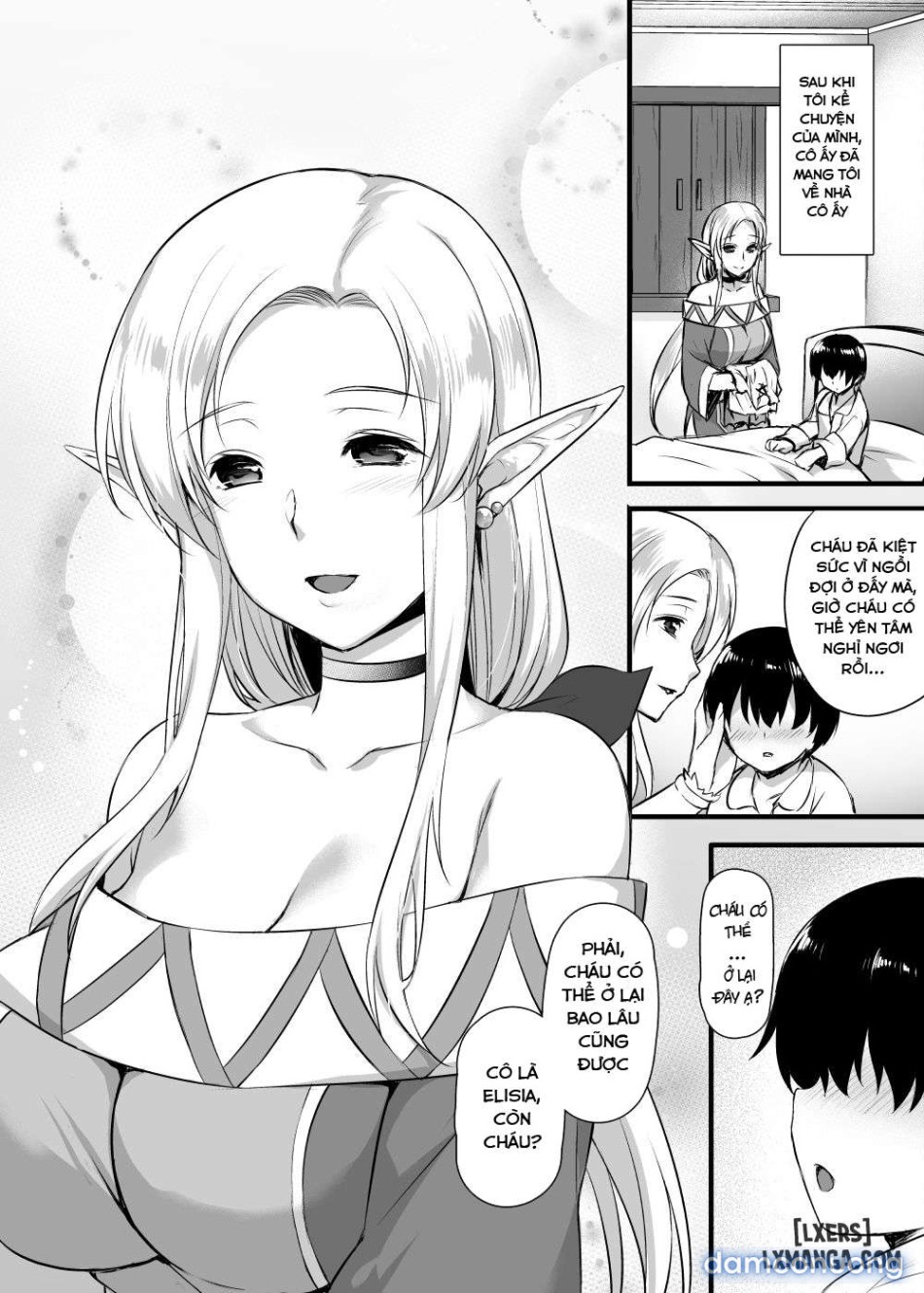 Elf no Okaa-san ~Giri no Musuko no Me no Mae de Orc ni Okasaretee 
