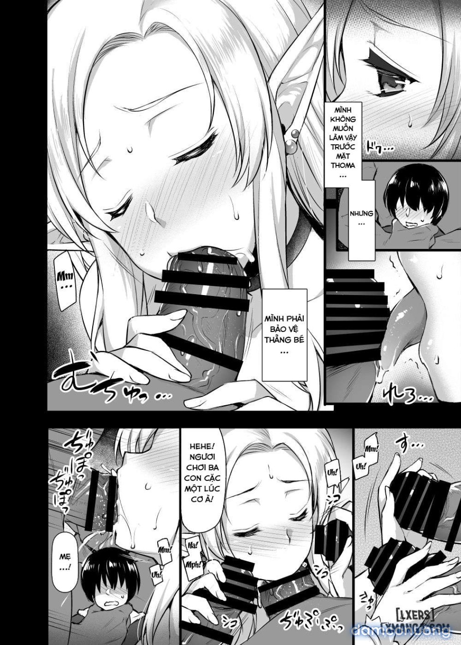 Elf no Okaa-san ~Giri no Musuko no Me no Mae de Orc ni Okasaretee 