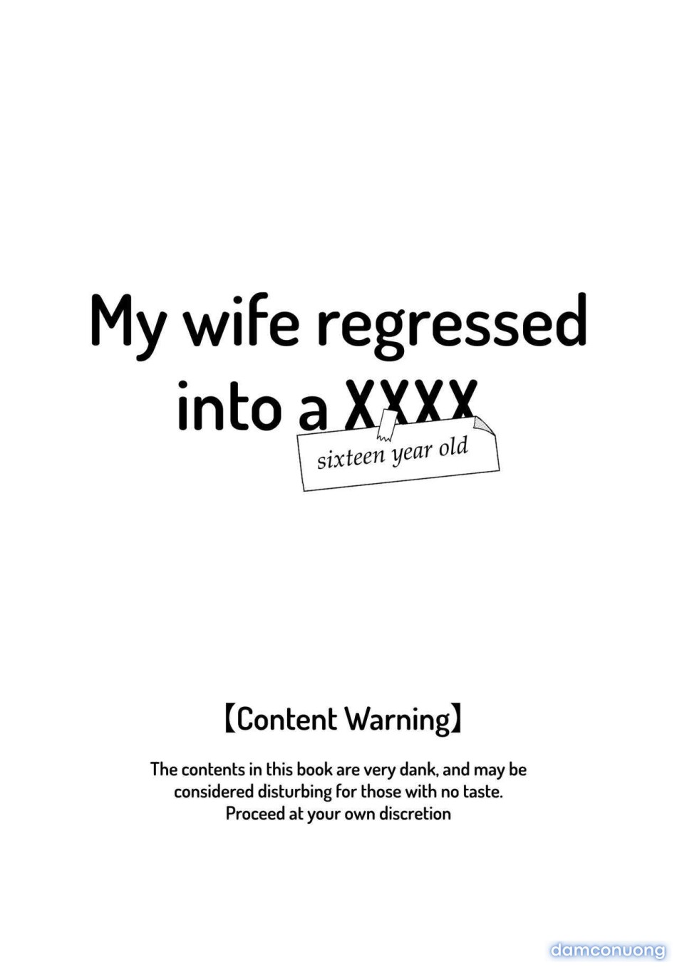 My WIfe Regressed into a XXX 