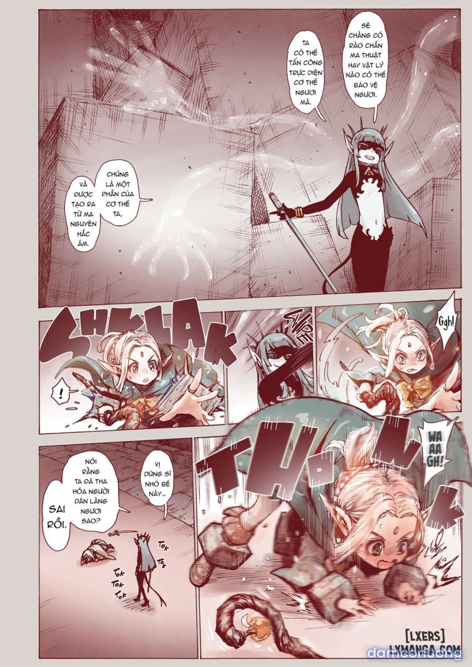Witch of Depravity: How the Young Hero and a Tiny Elf Fell Victim to a Sorceress 