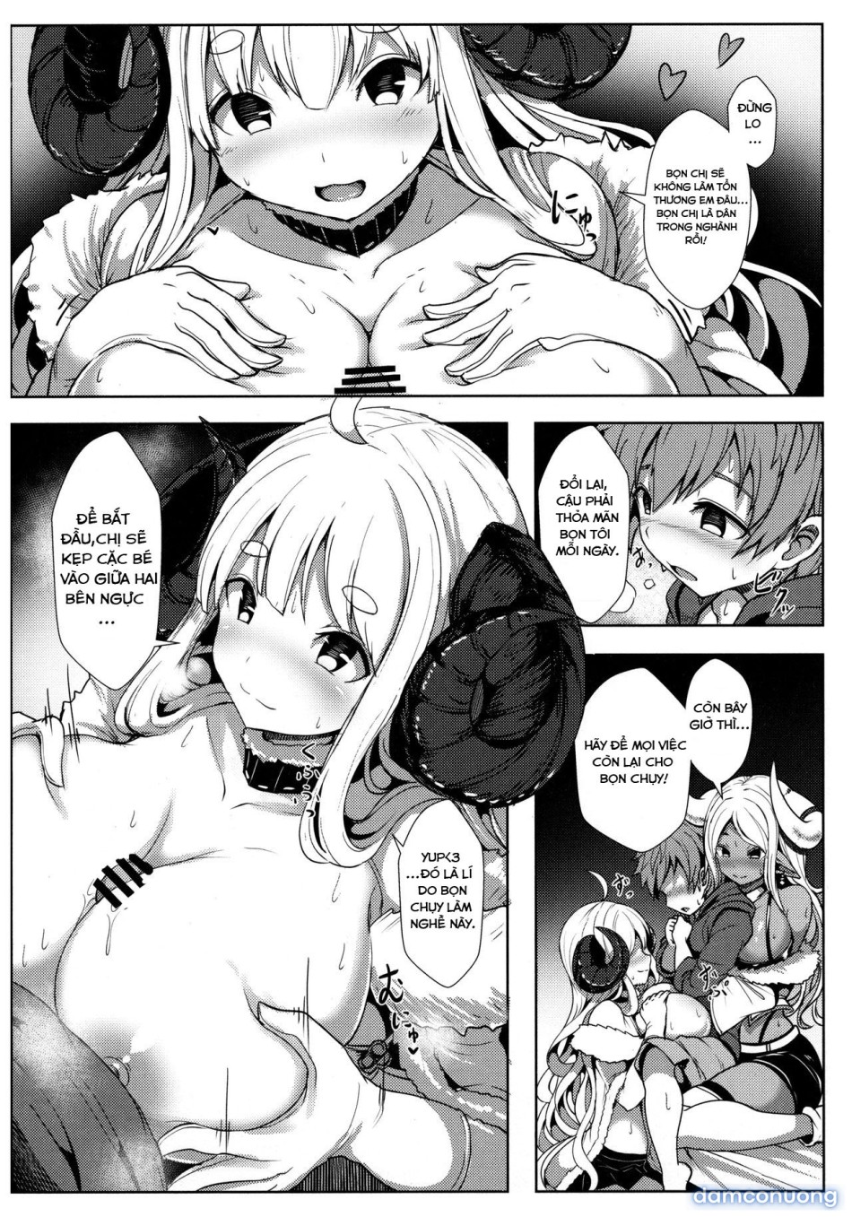 Được hai chị em Succubus chăm sóc 