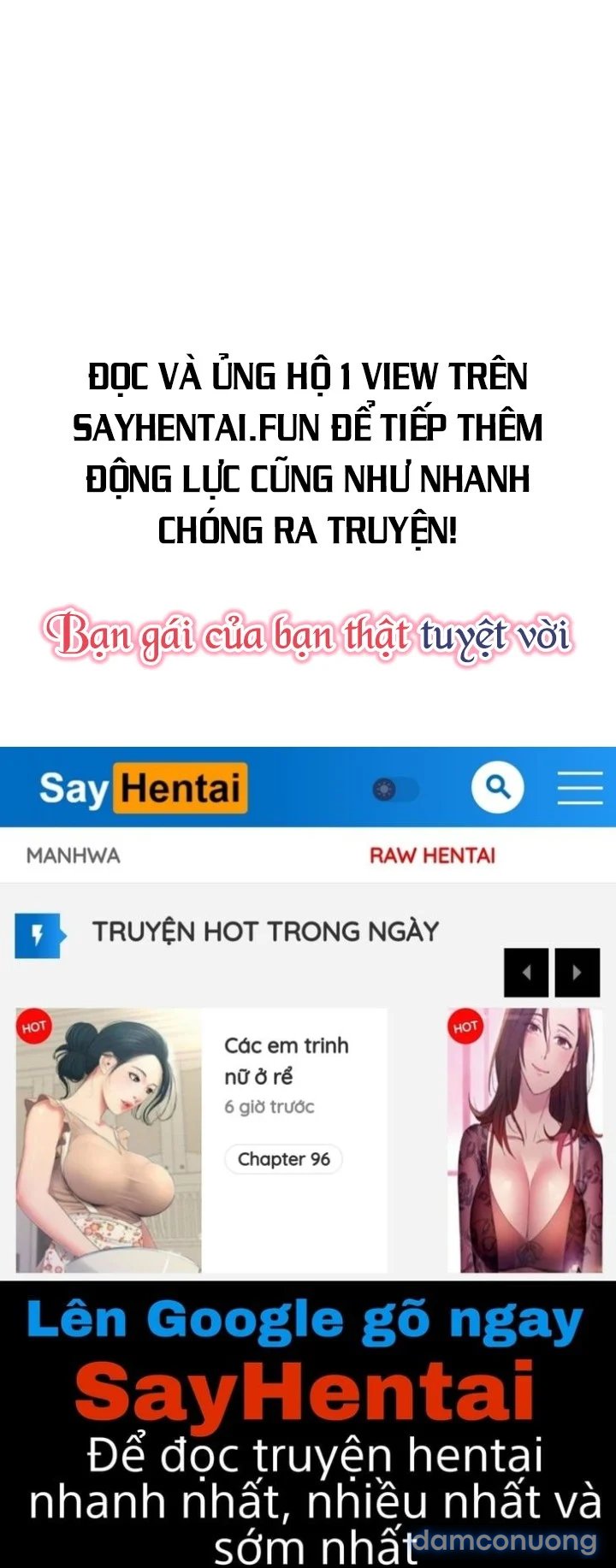 Bạn gái của bạn thật tuyệt vời 