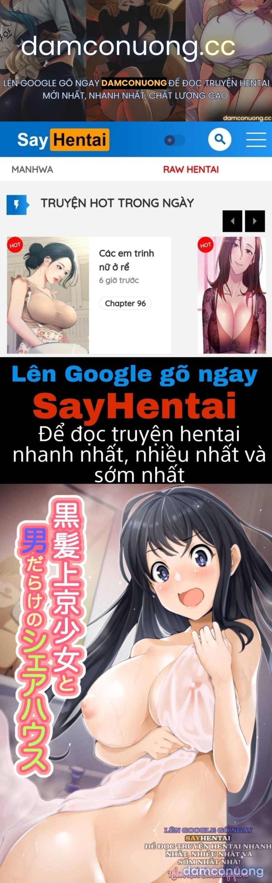 Thiếu Nữ Tóc Đen Lên Thành Phố Sống Cùng Ngôi Nhà Chung Chỉ Toàn Đàn Ông 