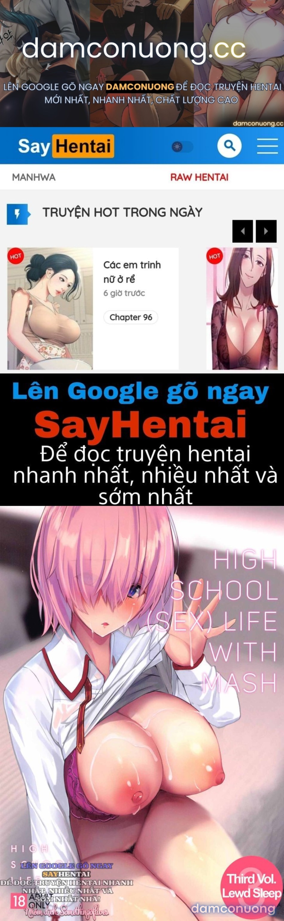 Cuộc Sống Học Đường Cùng Mash Tập 3_ Chương Hentai Khi Ngủ 