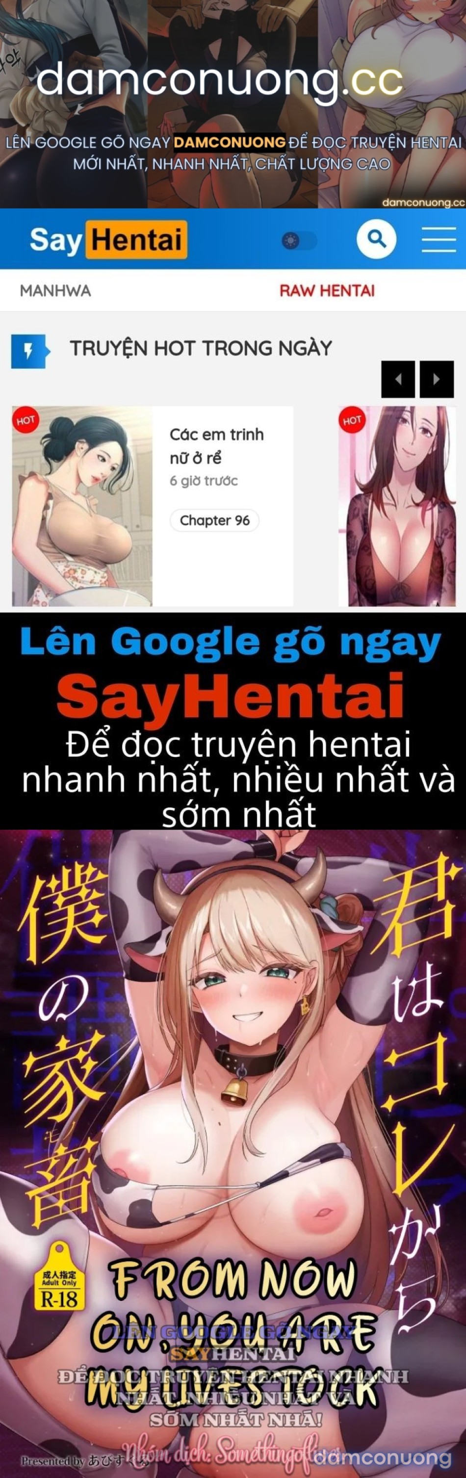 Kể từ bây giờ cô là vật nuôi của tôi 