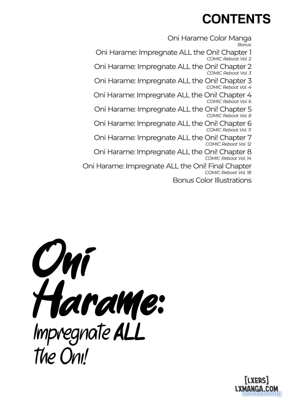 Oni Harame: Hãy Thụ Thai Tất Cả Các Oni! 