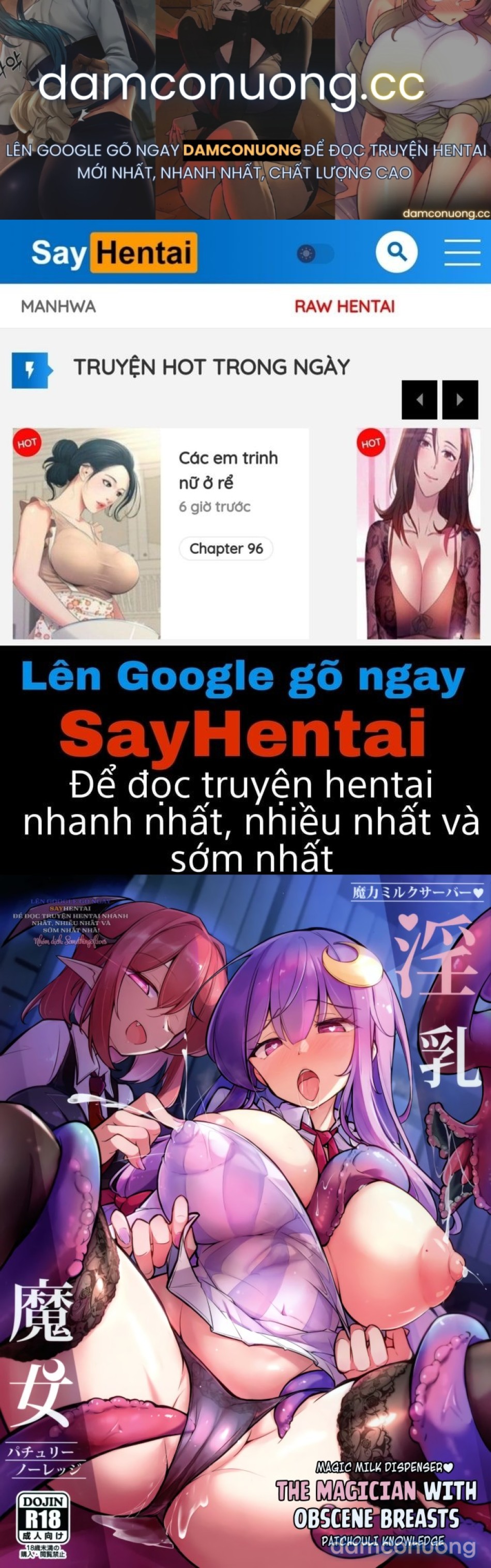 Phù Thủy Ma Nhũ ~Máy Chủ Sữa Ma Lực ♡ Patchouli Knowledge~ 