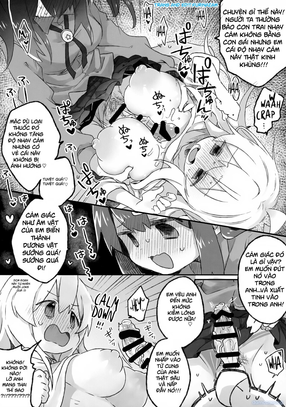 (Puniket 51) [Doanobu (Satotuki Tiyo)] Oppai ga!! Dekkai!? (Onii-chan wa Oshimai!)[Vietnamese] [furinazam_Translations] 
