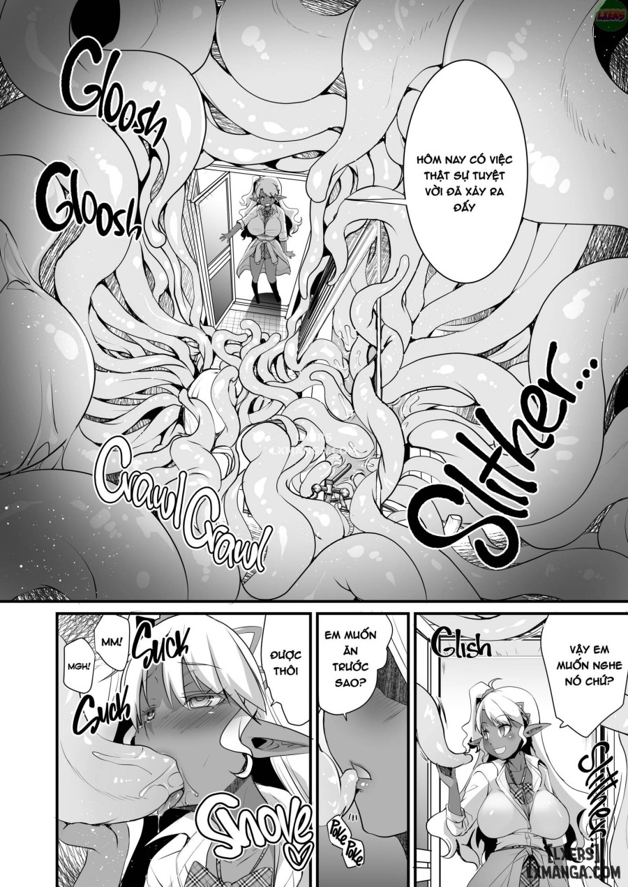 Dark Elf Schoolgirl Raises Tentacles 