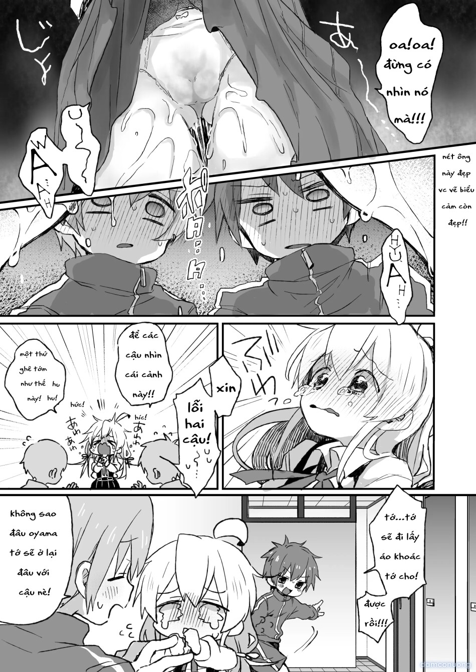 [Doanobu (Satotuki Tiyo, Mituiro)] Omorashi Baretara Oshimai! (Onii-chan wa Oshimai!) [Vietnamese] [furinazam_Translations][Digital] 