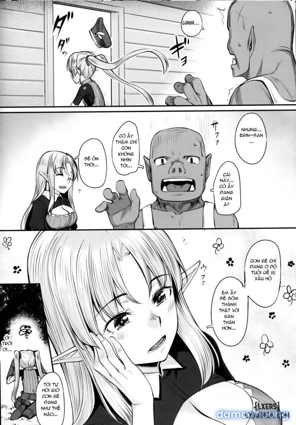 Elf Sisters And The Orc 