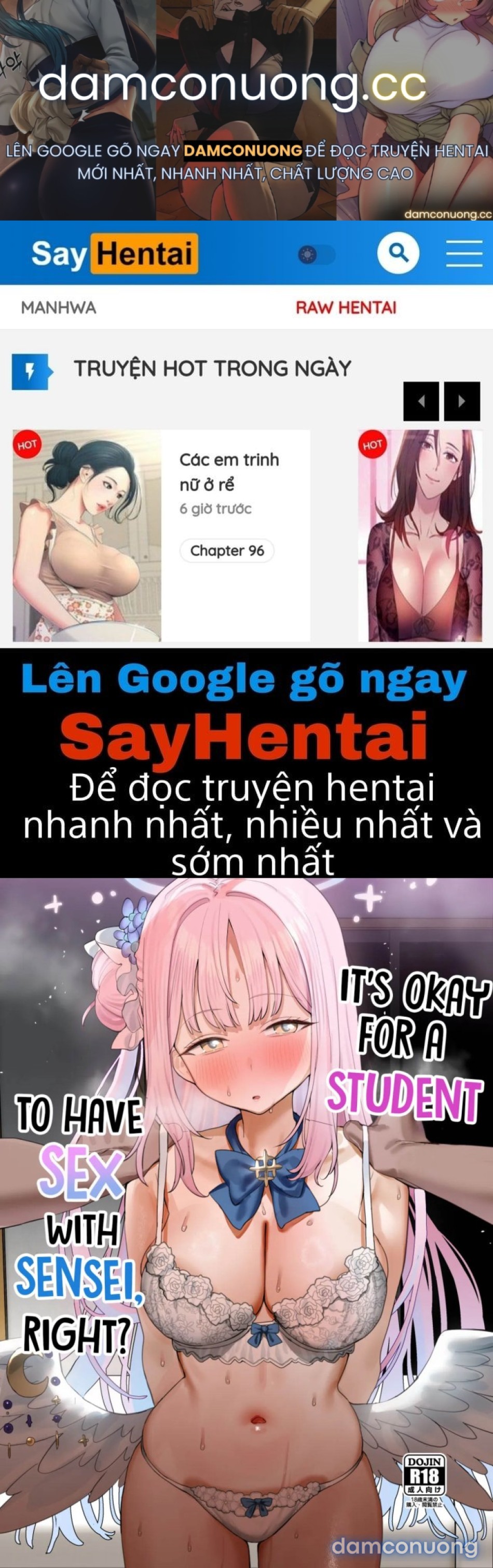 Thầy ơi, mình "làm chuyện ấy" cũng được mà, nhỉ? 
