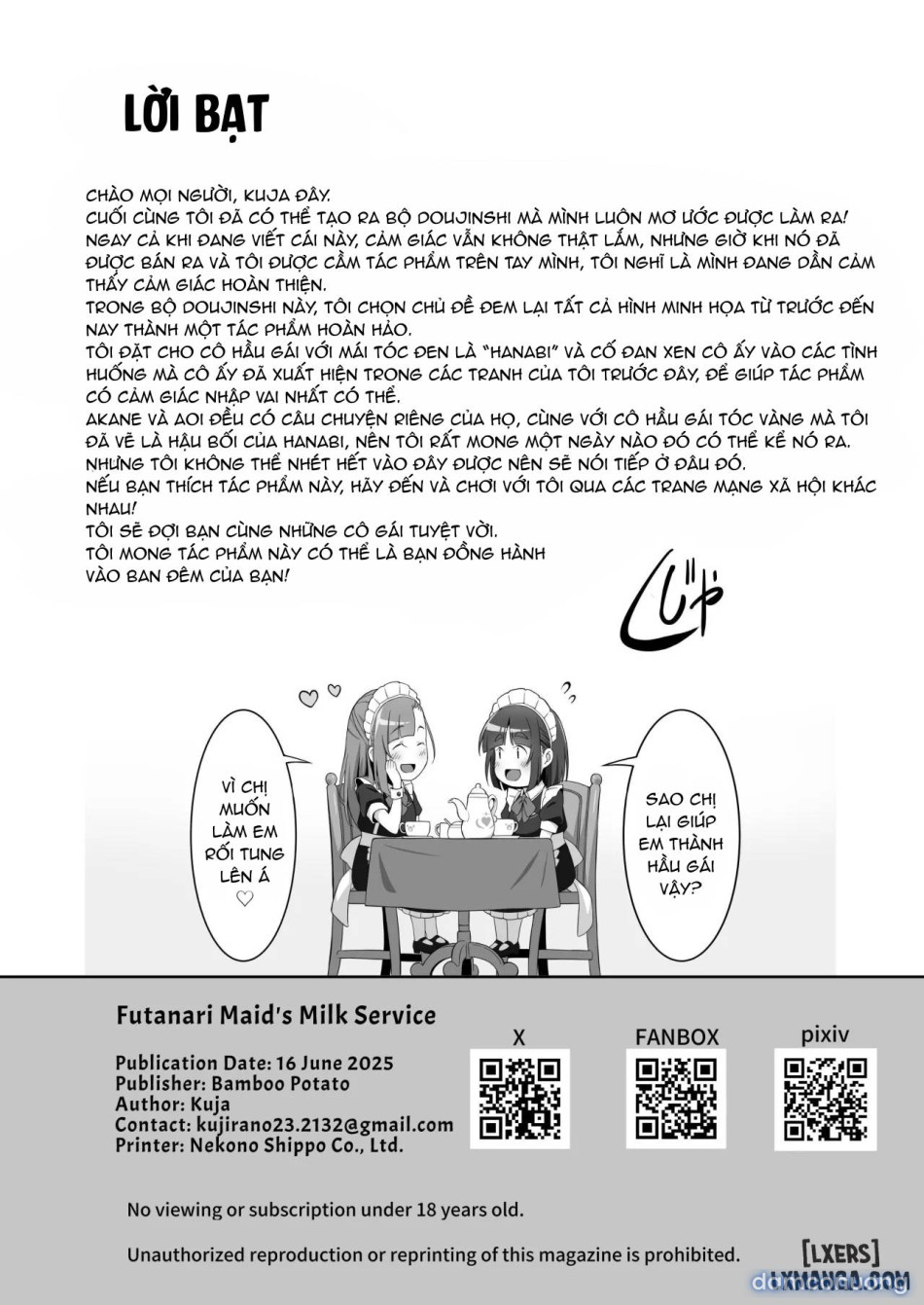 Futanari Maid no Milk Houshi 