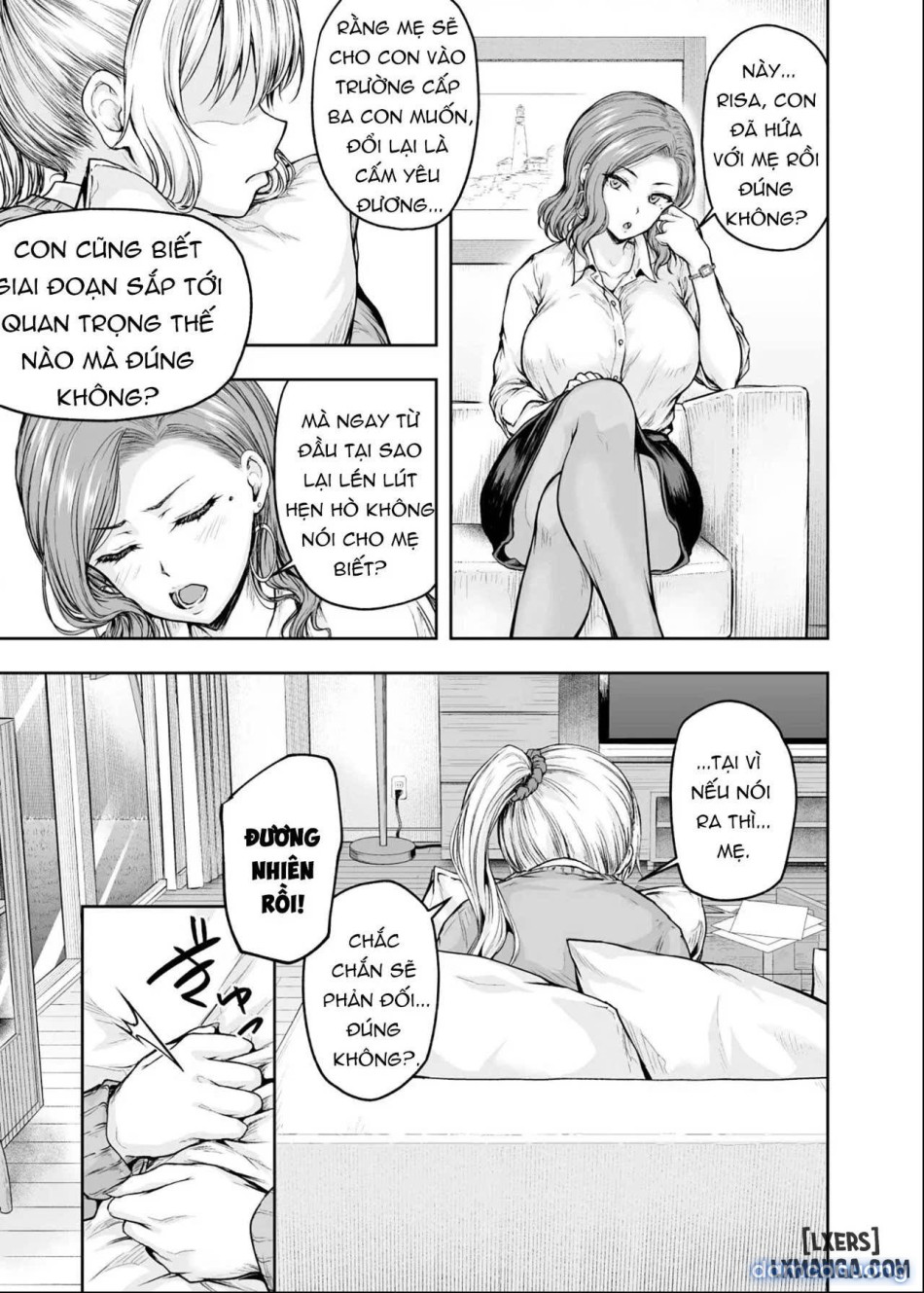 Mama ga Muchuu na Musume no Kareshi - Kono Chinpo wa Kyouikujou Yoroshikunai node Mama ga Shori Shimasu. 
