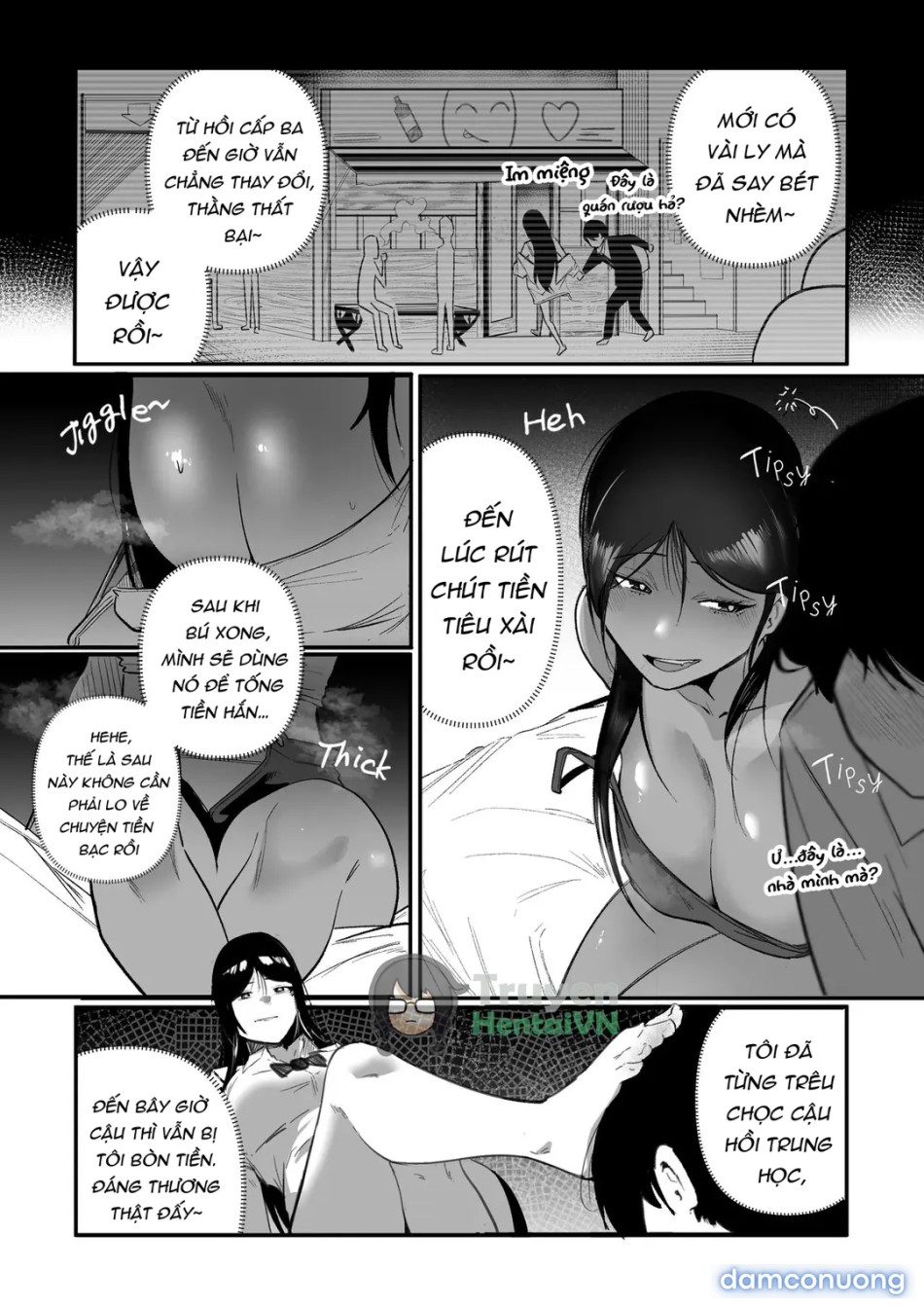 Living together with the buxom female bully 