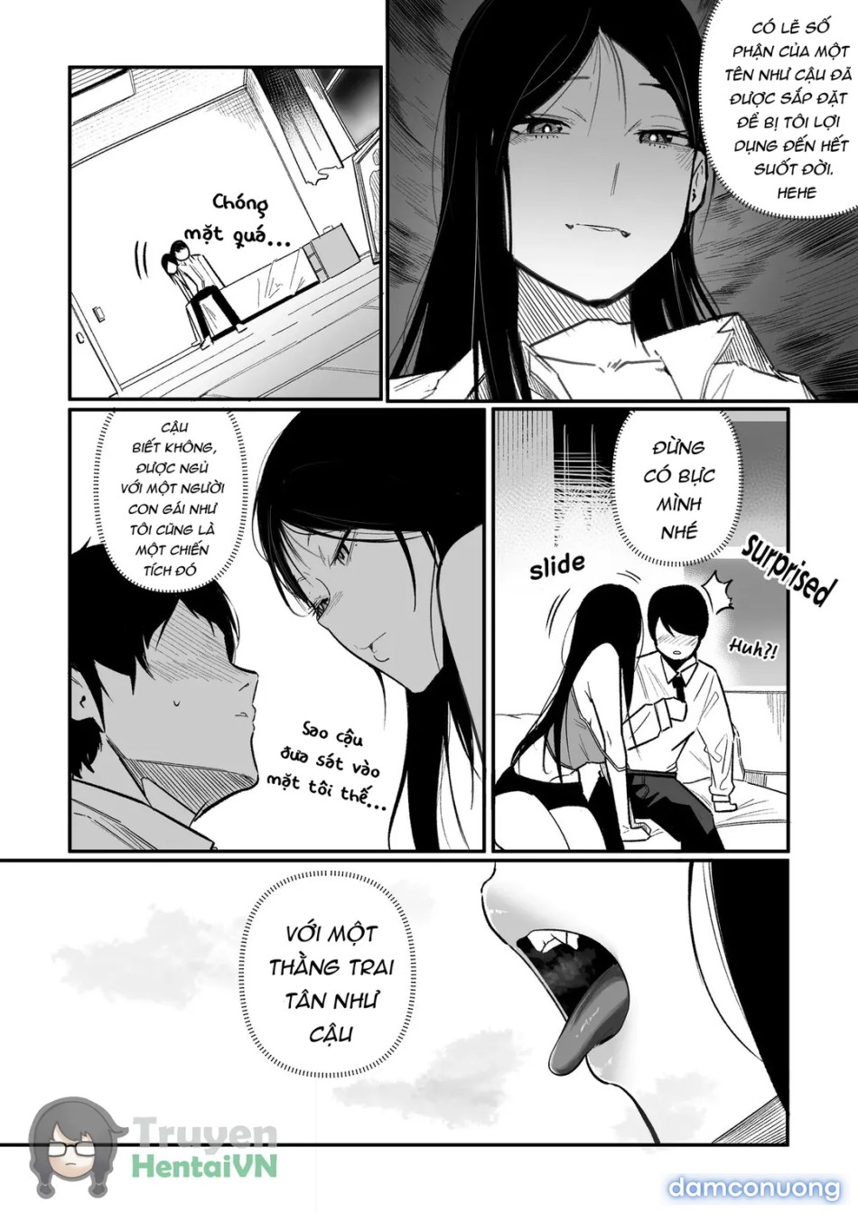 Living together with the buxom female bully 