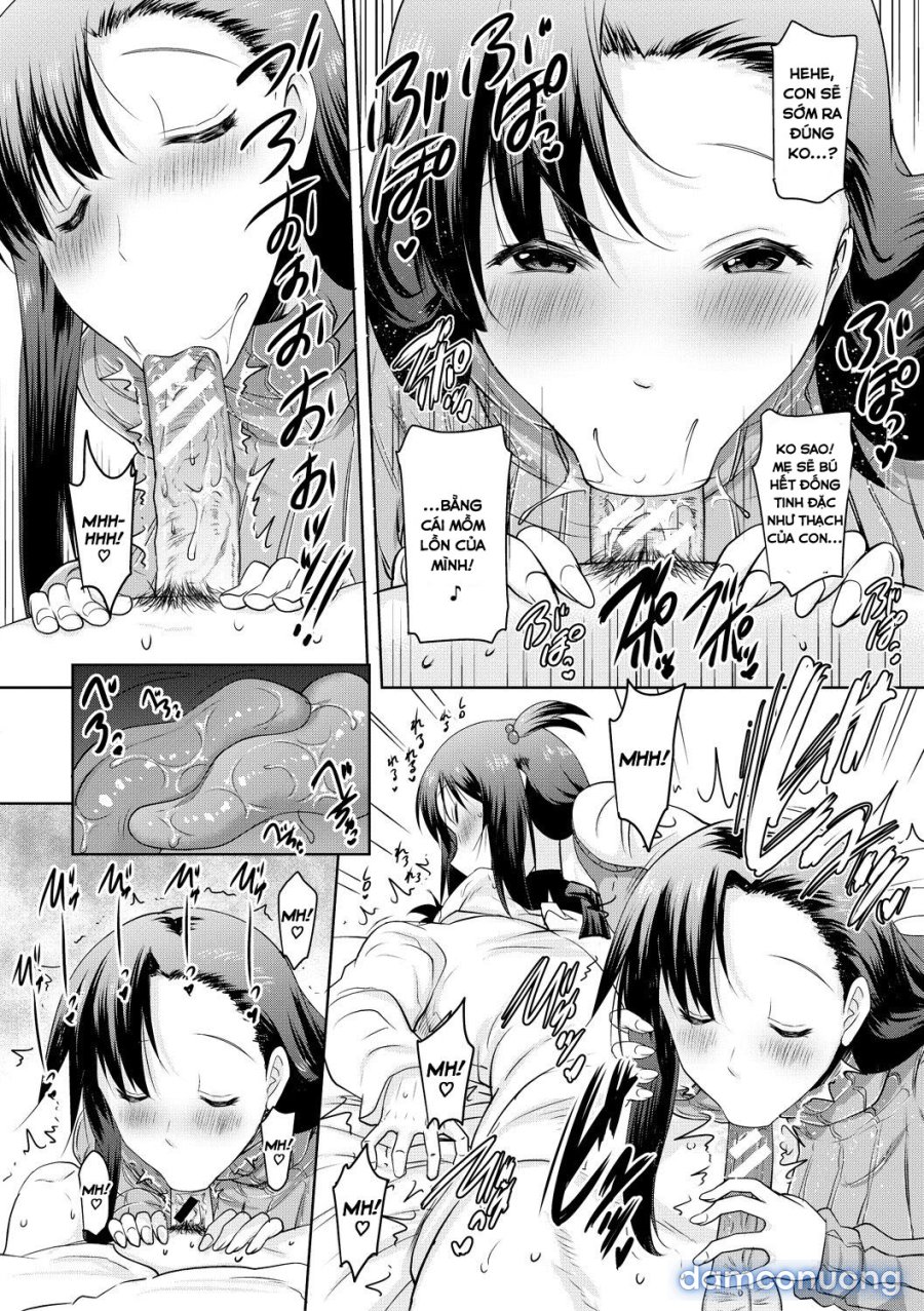 Kyonyuu Oyako no Shita to Shikyuu ni Renzoku Shasei 