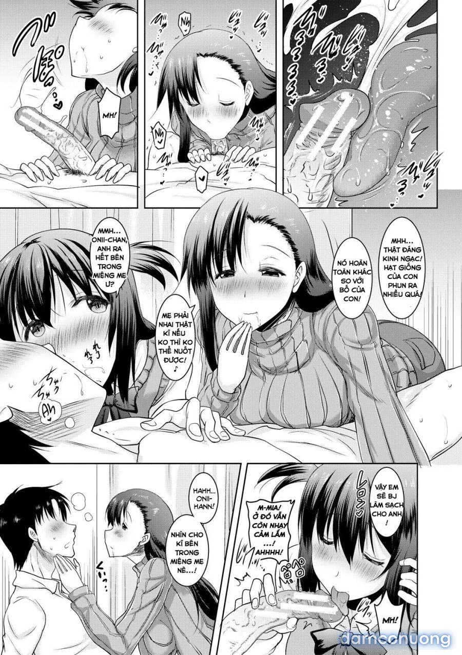 Kyonyuu Oyako no Shita to Shikyuu ni Renzoku Shasei 