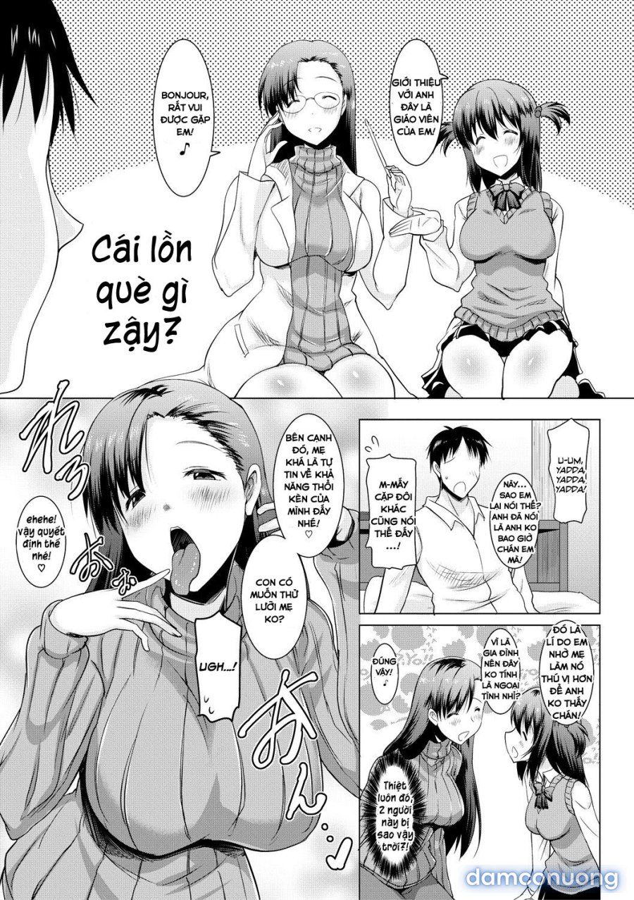 Kyonyuu Oyako no Shita to Shikyuu ni Renzoku Shasei 