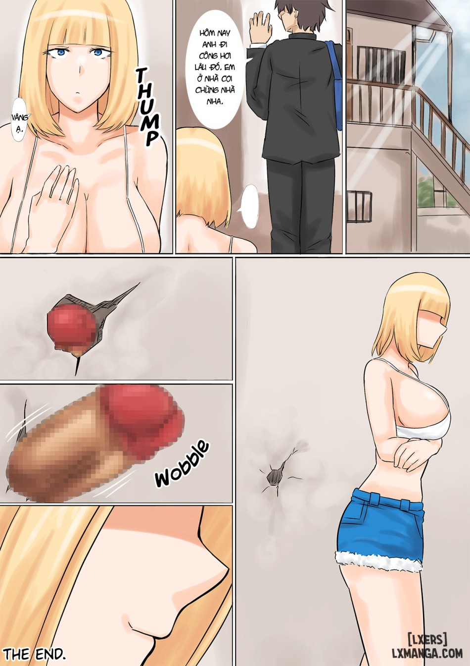 Otto Mochi no Gyaru to Kabeana Kara Sex 