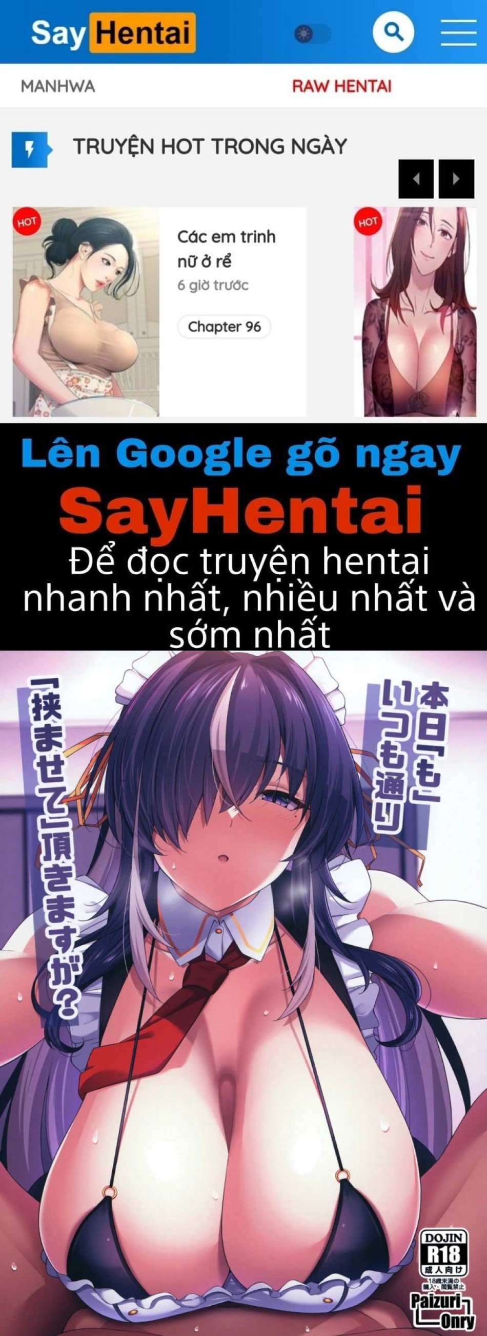 Hôm nay cũng như mọi khi, tôi lại được kẹp vào nhé? 