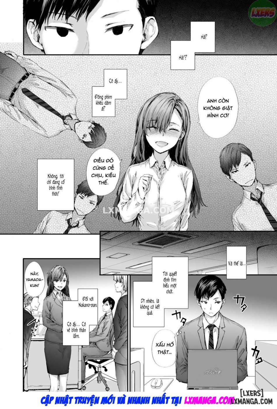 Cô nhân viên tạm thời Nakano-san từng là diễn viên phim người lớn. 